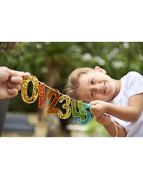 tickit Set 14 Numeri Glitterati per Lavagna Luminosa - Divertimento e Conoscenza Sensoriale Giochi Sensoriali_