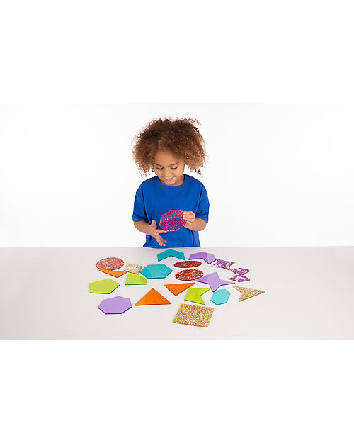 tickit Set 21 Forme Glitterate per Pannello Luminoso - Divertimento e Conoscenza Sensoriali - 3+ anni Giochi Sensoriali_