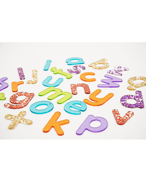 tickit Set 26 Lettere Glitterate per Lavagna Luminosa - Divertimento e Conoscenza Sensoriale Giochi Sensoriali_