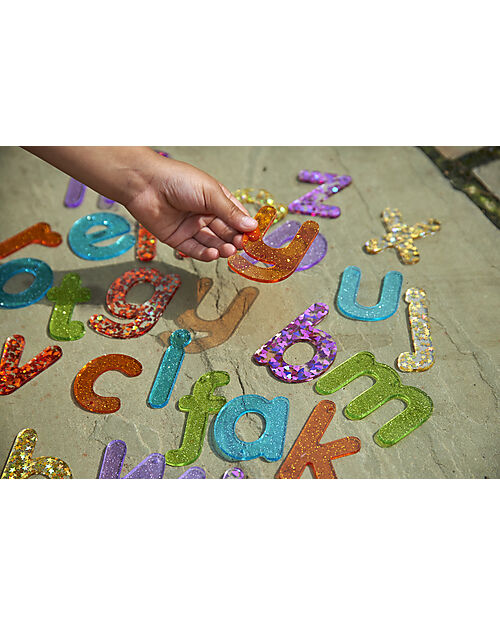 tickit Set 26 Lettere Glitterate per Lavagna Luminosa - Divertimento e Conoscenza Sensoriale Giochi Sensoriali_