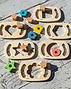 tickit Set 6 Giochi Sensoriali in Legno di Gomma FSC - Forme Geometriche - Easy Hold - 12m+ Giochi Sensoriali_