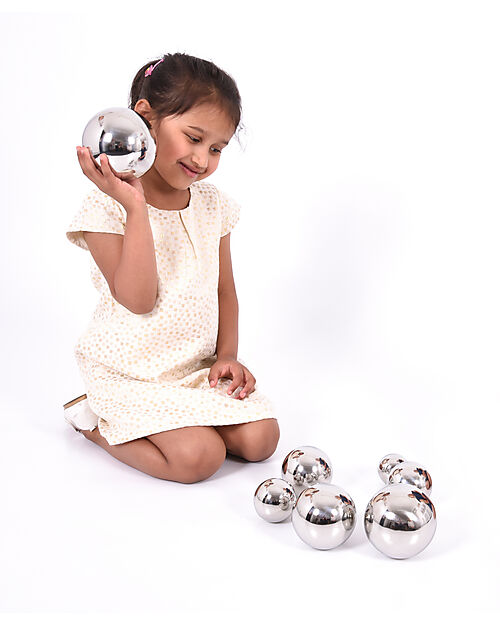 tickit Set 7 Sfere Sonore Sensoriali - Acciaio Inossidabile - Apprendimento Creativo Grazie al Gioco Giochi Sensoriali_