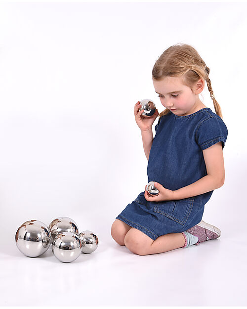 tickit Set 7 Sfere Sonore Sensoriali - Acciaio Inossidabile - Apprendimento Creativo Grazie al Gioco Giochi Sensoriali_