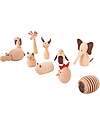 tickit Set Amici Animali in Legno di Faggio FSC - 10 Pezzi - +3 Anni Animali in Legno