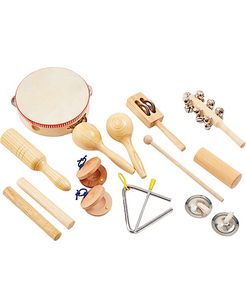 tickit Set di Percussioni in Legno - 16 Pezzi - +3 Anni Strumenti Musicali