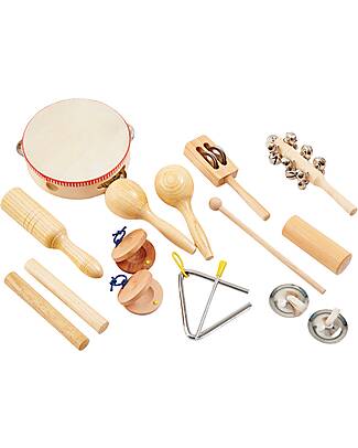 tickit Set di Percussioni in Legno - 16 Pezzi - +3 Anni Strumenti Musicali