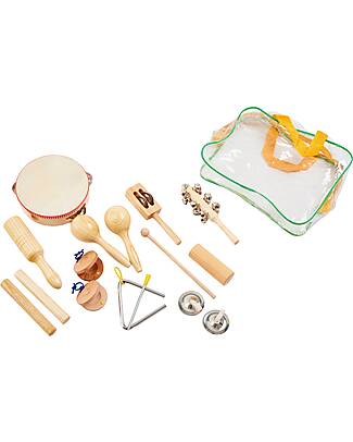 tickit Set di Percussioni in Legno - 16 Pezzi - +3 Anni Strumenti Musicali