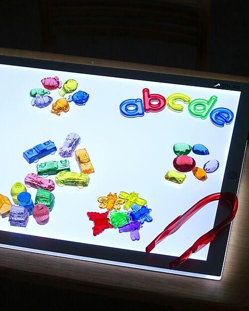 tickit Set di Scoperta Traslucidi - 245 Pezzi - da 3 Anni - Per Lavagna Luminosa Giochi Sensoriali_