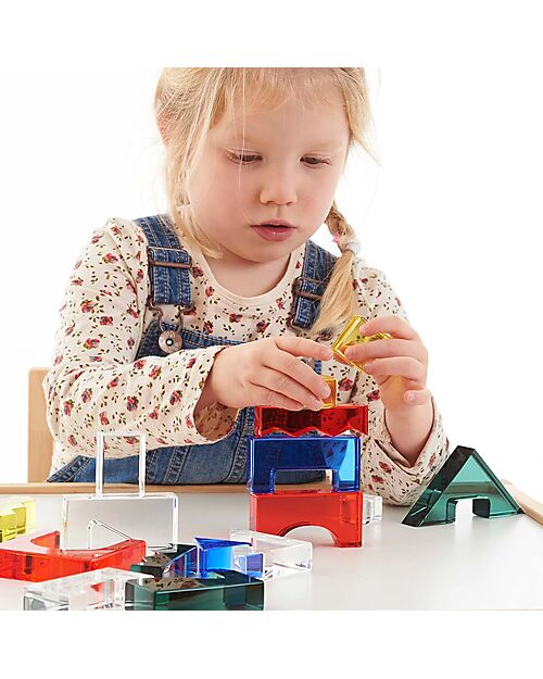 tickit Set Gioco Sensoriale - Colour Crystal Block - 15 Carte di Ispirazione - da 3 Anni - Per Lavagna Luminosa Giochi Sensoriali_