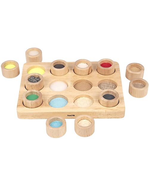 tickit Set Gioco Sensoriale e di Abbinamento - Touch & Match Board - 12 Pedine - da 3 Anni Giochi Sensoriali_
