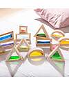 tickit Set Gioco Sensory Blocks - 16 Blocchi e 4 Forme - in Legno - da 12 Mesi Costruzioni in Legno