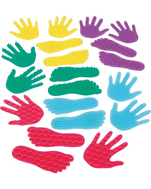 tickit Set Silishapes Mani e Piedi - Silicone Alimentare - Differenti Superfici Tattili - +3 Anni Giochi Sensoriali_