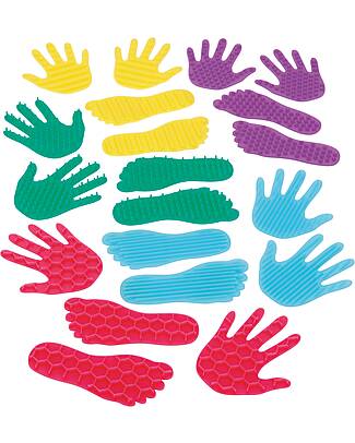 tickit Set Silishapes Mani e Piedi - Silicone Alimentare - Differenti Superfici Tattili - +3 Anni Giochi Sensoriali_