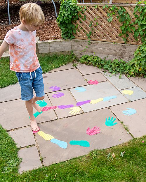 tickit Set Silishapes Mani e Piedi - Silicone Alimentare - Differenti Superfici Tattili - +3 Anni Giochi Sensoriali_