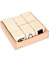 tickit Set Tessere in Legno di Pioppo FSC - 90 Pezzi - con Scatola - 6 x 6 cm - +3 Anni Far finta di