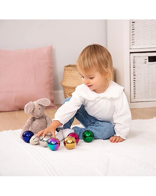 tickit Sfere Misteriose Sensoriali Riflettenti - Blu/Verde/Oro/Rosa/Argento/Burst Specchiato - 6 Palline - Adatto a Tutte le Età Giochi Sensoriali_