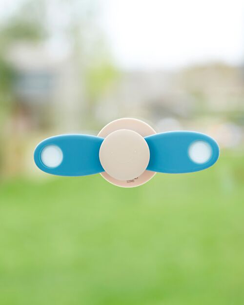tickit Spinner a Elica con Ventosa - Azzurro - Silicone Alimentare Giochi per Neonati_