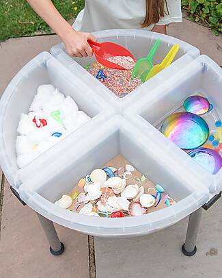 tickit Tavolino con Vassoi a Quadranti Discovery - H 45 cm - +3 Anni Giochi Sensoriali_