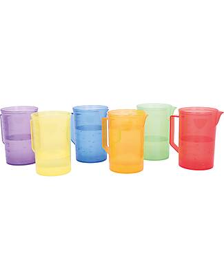 tickit Translucent Jugs - Rainbow - 6 Pieces - 300 ml - 18m+ Outdoor Games and Toys_
