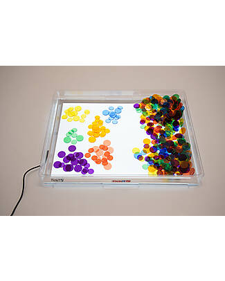 tickit Vassoio/Cover Trasparente per Lavagna Luminosa A3 - 49 x 37 cm Giochi Sensoriali_