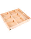tickit Vassoio di Smistamento - 7 Vani - Legno Massello da Foreste Sostenibili Giochi Sensoriali_