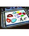tickit Vassoio Exploration Light - A3 - Policarbonato Trasparente - Infinite Esperienze di Gioco Giochi Sensoriali_