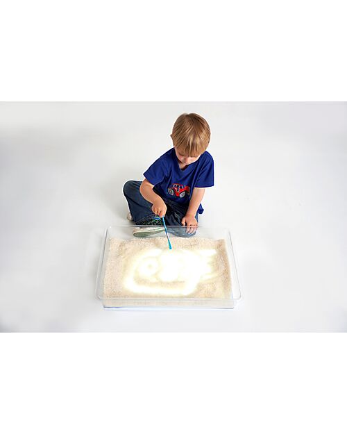 tickit Vassoio Exploration Light - A3 - Policarbonato Trasparente - Infinite Esperienze di Gioco Giochi Sensoriali_