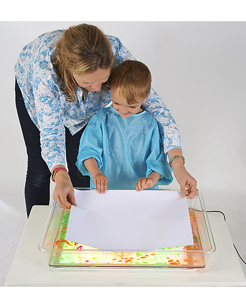 tickit Vassoio Exploration Light - A3 - Policarbonato Trasparente - Infinite Esperienze di Gioco Giochi Sensoriali_