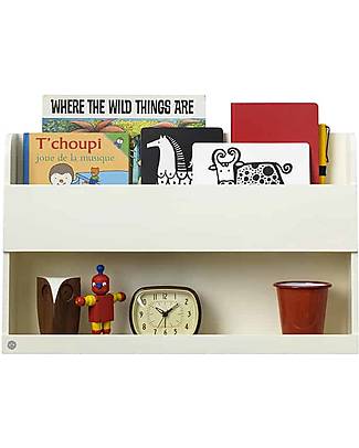 Tidy Books Comodino Pensile per Letto a Castello Bunk Bed Buddy - 33x53x12cm - Soft White Librerie Montessoriane