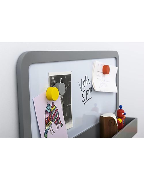 Tidy Books Lavagnetta Magnetica Soft White e Appendiabiti Grigio Chiaro - per Bambini - ForgetMeNot Lavagnette