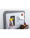 Tidy Books Lavagnetta Magnetica Soft White e Appendiabiti Grigio Chiaro - per Bambini - ForgetMeNot Lavagnette
