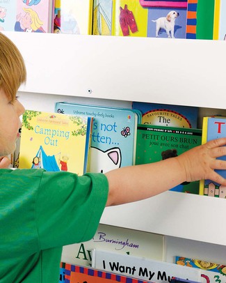 Tidy Books Libreria Montessoriana Frontale per Bambini in Legno - Bianco Librerie Montessoriane