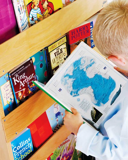 Tidy Books Libreria Montessoriana Frontale per Bambini in Legno - Bianco Librerie Montessoriane