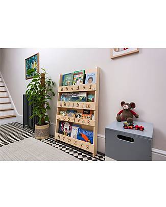 Tidy Books Libreria Montessoriana Frontale per Bambini in Legno - Clear - Lettere 3D Minuscolo Clear Librerie Montessoriane