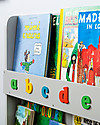 Tidy Books Libreria Montessoriana Frontale per Bambini in Legno - Lettere 3D - Grigio Chiaro Lettere Minuscole Librerie Montessoriane