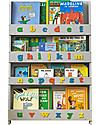 Tidy Books Libreria Montessoriana Frontale per Bambini in Legno - Lettere 3D - Grigio Chiaro Lettere Minuscole Librerie Montessoriane