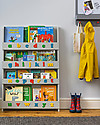 Tidy Books Libreria Montessoriana Frontale per Bambini in Legno - Lettere 3D - Grigio Chiaro Lettere Minuscole Librerie Montessoriane