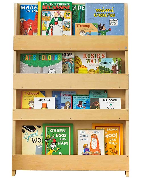 Tidy Books Libreria Montessoriana Frontale per Bambini in Legno - Naturale Librerie Montessoriane