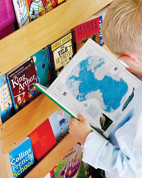 Tidy Books Libreria Montessoriana Frontale per Bambini in Legno - Naturale Librerie Montessoriane