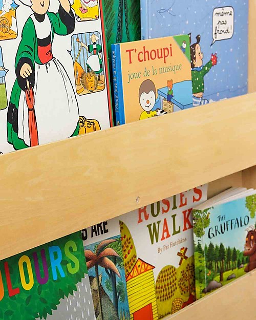 Tidy Books Libreria Montessoriana Frontale per Bambini in Legno - Naturale Librerie Montessoriane