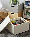 Tidy Books Sorting Box, Contenitore in Legno per Giocattoli, Bianco Panna - 40 x 30 x 24 cm Contenitori Porta Giochi