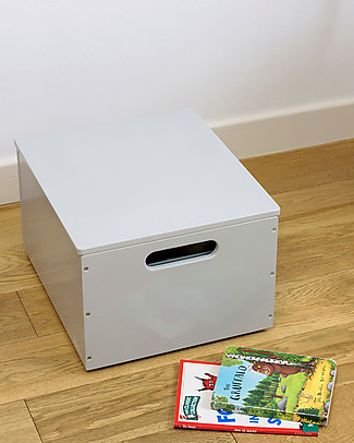 Tidy Books Sorting Box, Contenitore in Legno per Giocattoli, Grigio Chiaro - 40 x 30 x 24 cm Librerie