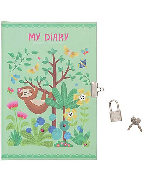 Tiger Tribe Diario Segreto - Bradipo - con Lucchetto incluso! Diari