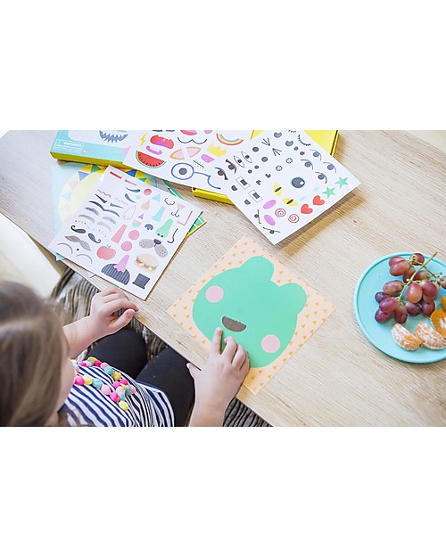 Tiger Tribe Gioco Sticker Pics, Funny Faces - Il set completo per crea le facce più buffe! Adesivi e Timbri