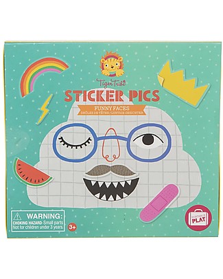 Tiger Tribe Gioco Sticker Pics, Funny Faces - Il set completo per crea le facce più buffe! Giochi Creativi