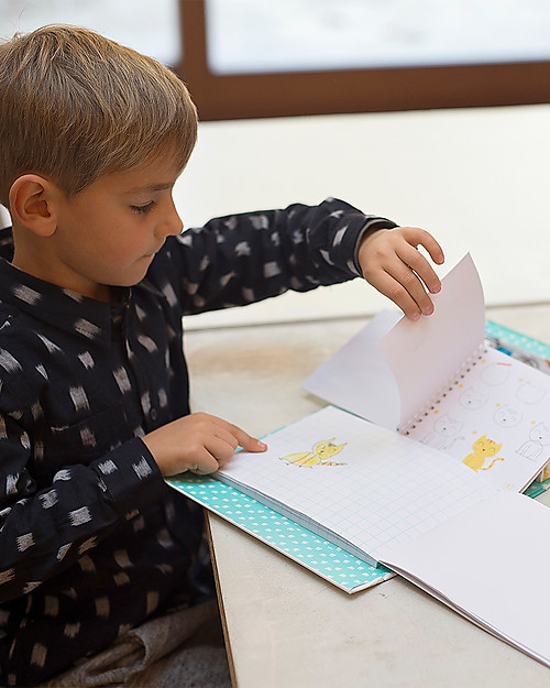 Tiger Tribe Set per Imparare a Disegnare, Animali - Include 2 album, pastelli, gomma e temperino! Disegnare e Colorare