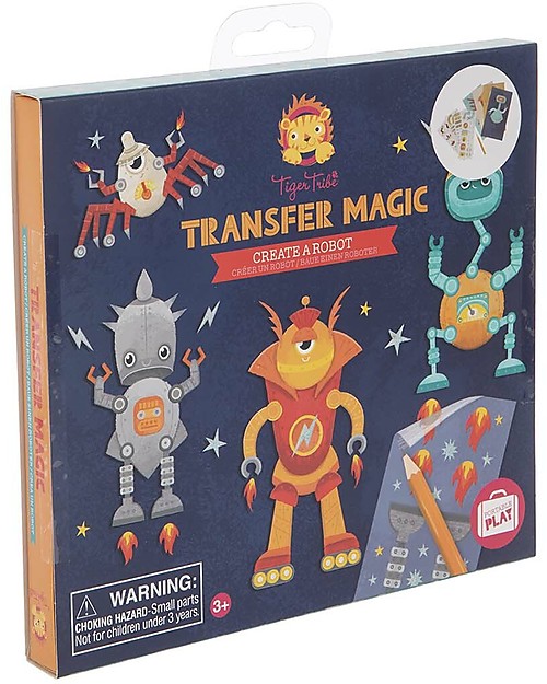 Tiger Tribe Set Transfer Magic Crea un Robot Giochi Creativi