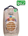 Tikiri 3-in-1 Sonaglio Biscottino Danese  -  Massaggiagengive - Gioco da Bagno - Bakery Items - 100% Caucciù Naturale Massaggiagengive