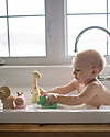 Tikiri 3-in-1 Sonaglio Coccodrillo, Massaggiagengive, Gioco da Bagno, My First Zoo - 100% Caucciù Naturale Sonagli