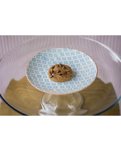Tikiri 3-in-1 Sonaglio Cookie -  Massaggiagengive - Gioco da Bagno - Bakery Items - 100% Caucciù Naturale Massaggiagengive